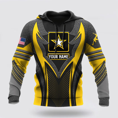 Us Army Hoodie, US Army Yellow Metal shirts