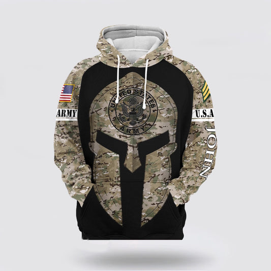 Us Army Hoodie, United States Army All Over Print Hoodie