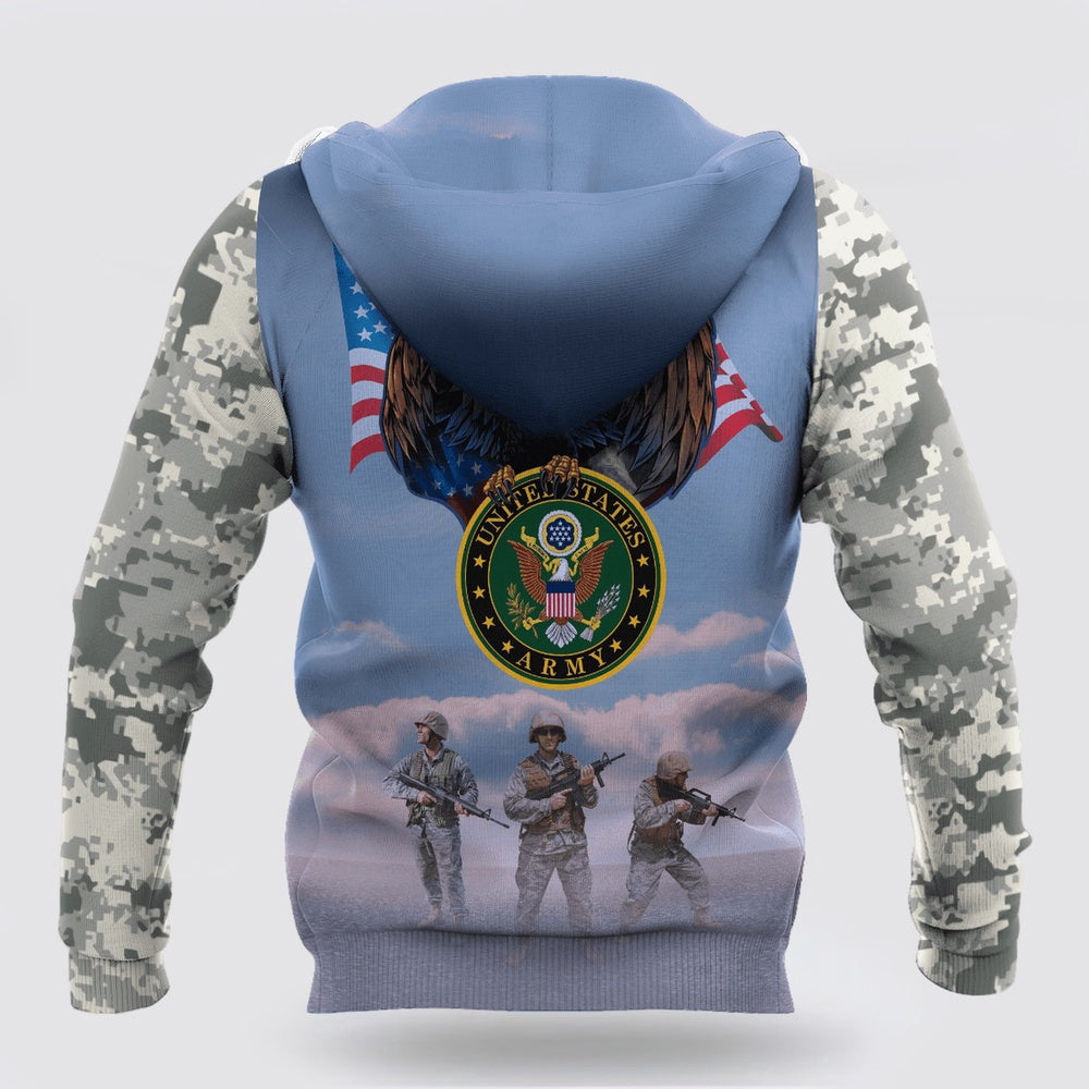 Us Army Hoodie, Us Army 3D All Over Printed Shirts For Men And Women Hoodie