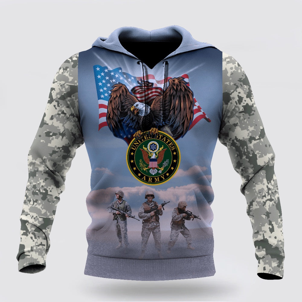 Us Army Hoodie, Us Army 3D Hoodie For Men And Women