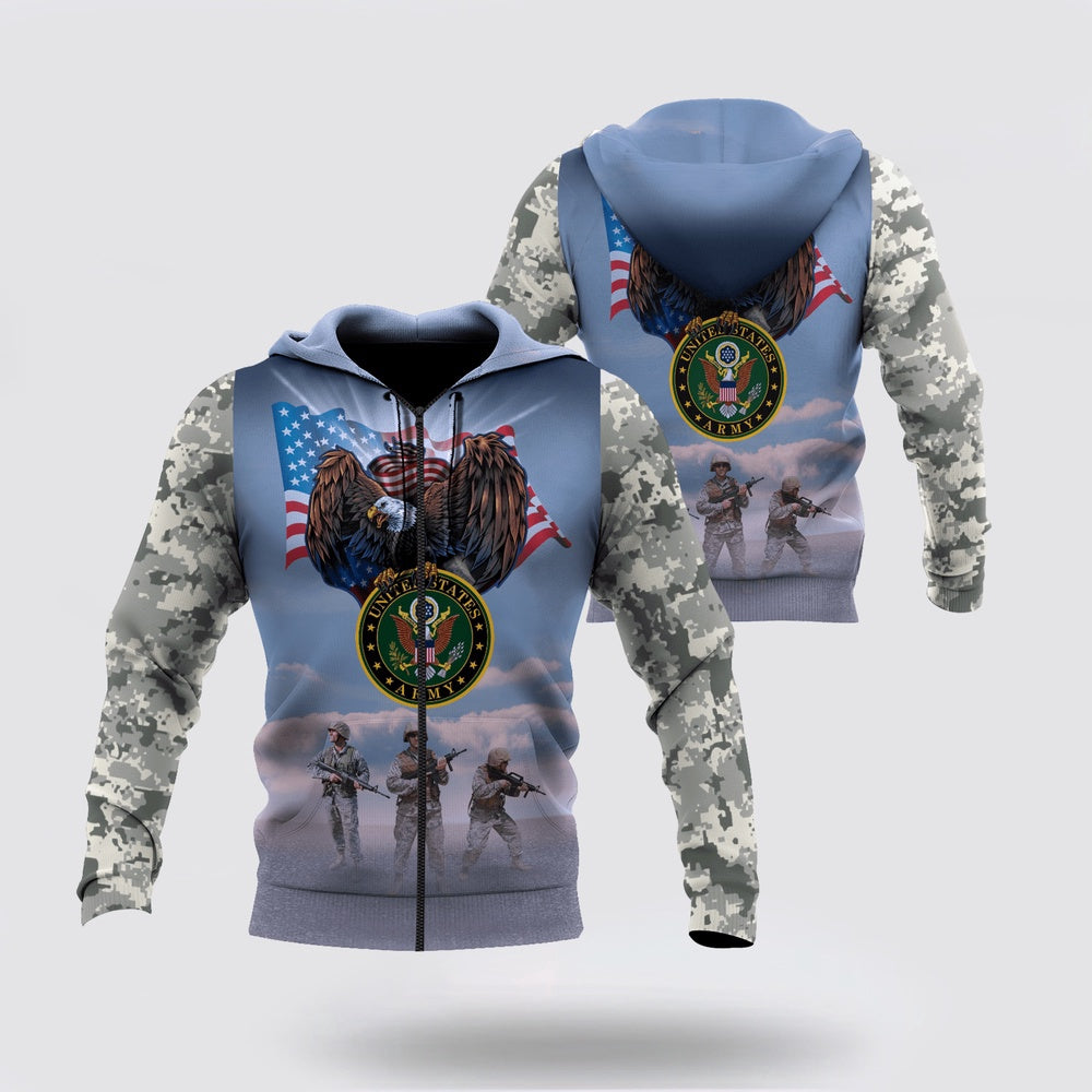 Us Army Hoodie, Us Army 3D Hoodie For Men And Women