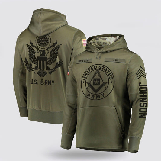 Us Army Hoodie, Us Army All Over Printed Hoodie