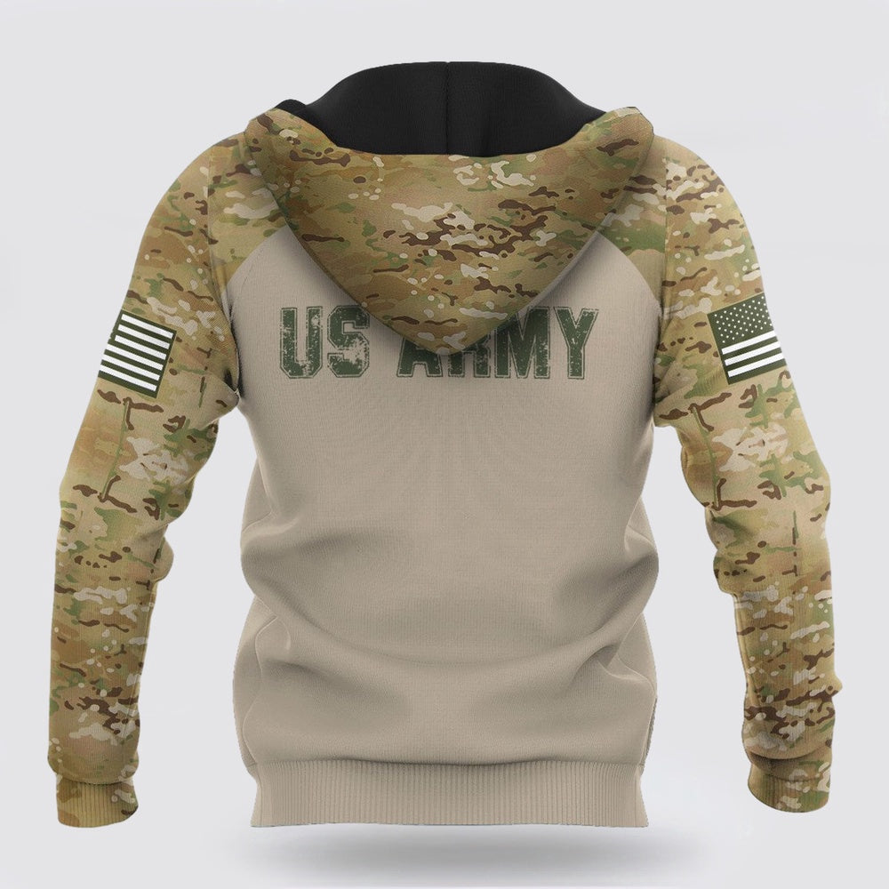 Us Army Hoodie, Us Army All Over Printed  Hoodie