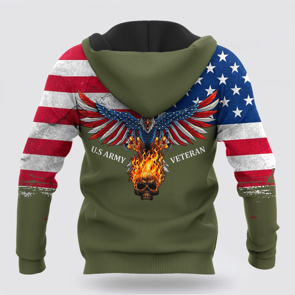 Us Army Hoodie, Us Army Eagle 3D All Over Printed Hoodie Shirt For Men And Women