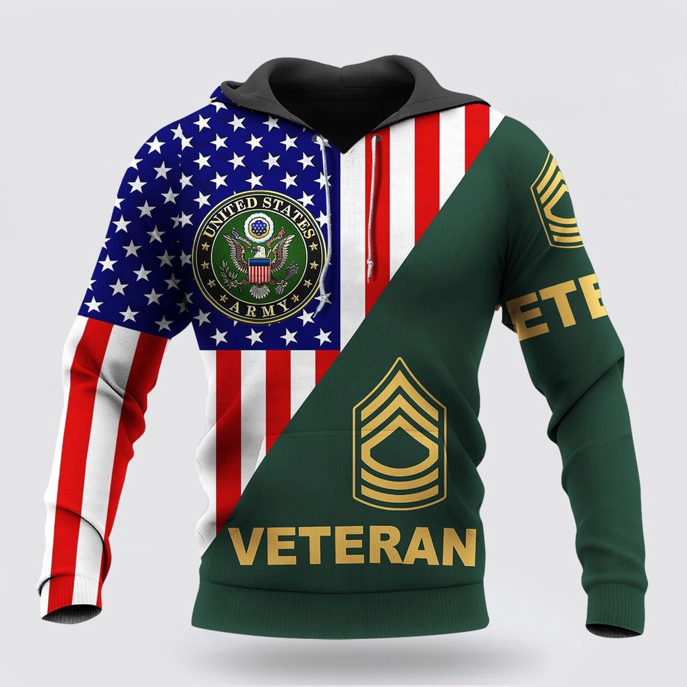 Us Army Hoodie, Us Army Flag 3D All Over Printed Shirts