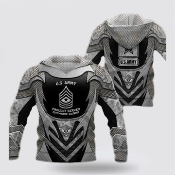 Us Army Hoodie, Us Army Gifts For Military Veteran, Armor Style Hoodie
