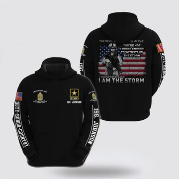 Us Army Hoodie, Us Army Hoodie Custom Your Name Rank, Us Army Gifts