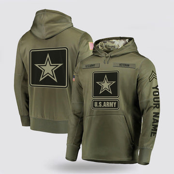 Us Army Hoodie, Us Army Military Hoodie Rank, Veteran Hoodie Gifts All Over Printed
