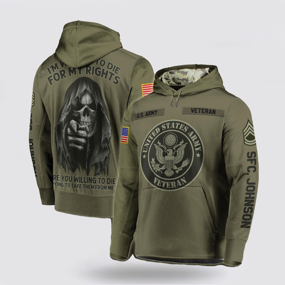 Us Army Hoodie, Us Army Military Veteran Hoodie