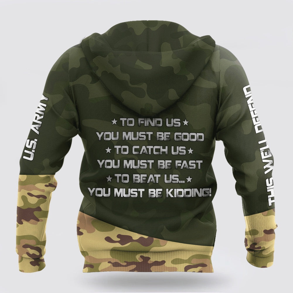 Us Army Hoodie, Us Army Us Army Veteran 3D All Over Printed Shirts For Men And Women Hoodie