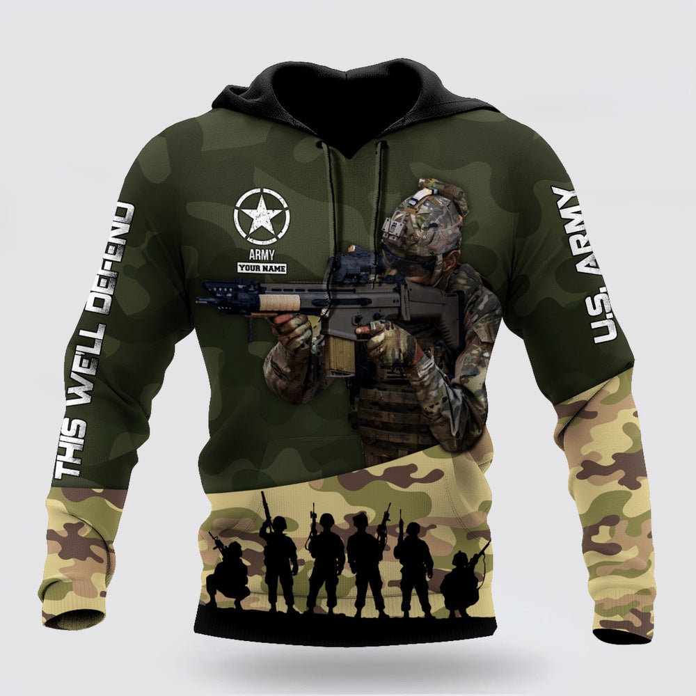 Us Army Hoodie, Us Army Us Army Veteran 3D All Over Printed Shirts For Men And Women Hoodie