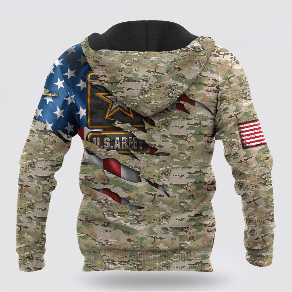 Us Army Hoodie, Us Army Veteran 3D All Over Printed Hoodie Shirt