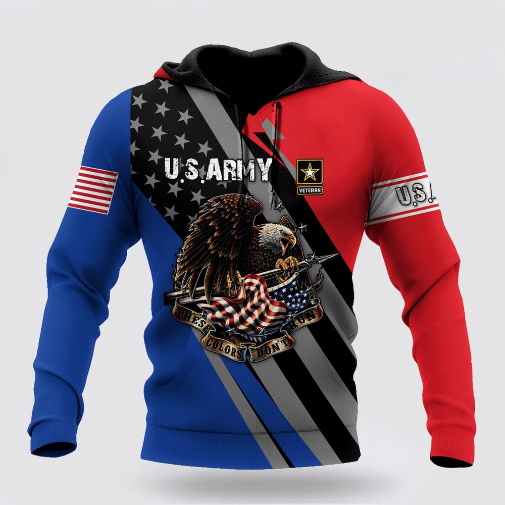 Us Army Hoodie, Us Army Veteran 3D All Over Printed Shirts For Men And Women Hoodie