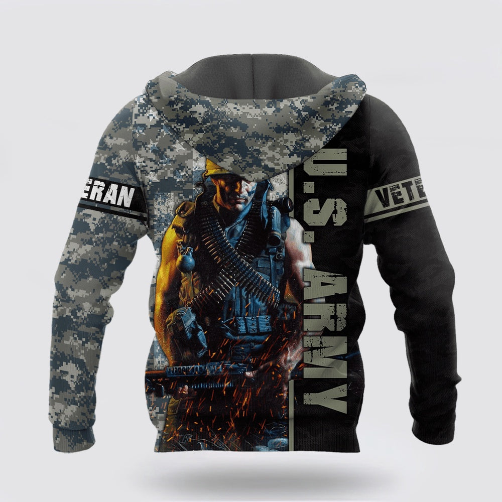 Us Army Hoodie, Us Army Veterans 3D Hoodie