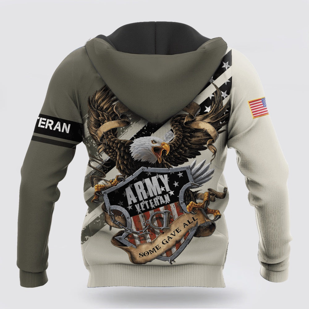Us Army Hoodie, Us Veteran Army All Gave Some 3D Hoodie