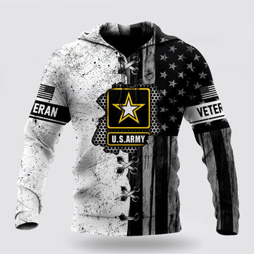 Us Army Hoodie, Veteran US Army In My Heart 3D Hoodies Proud Military