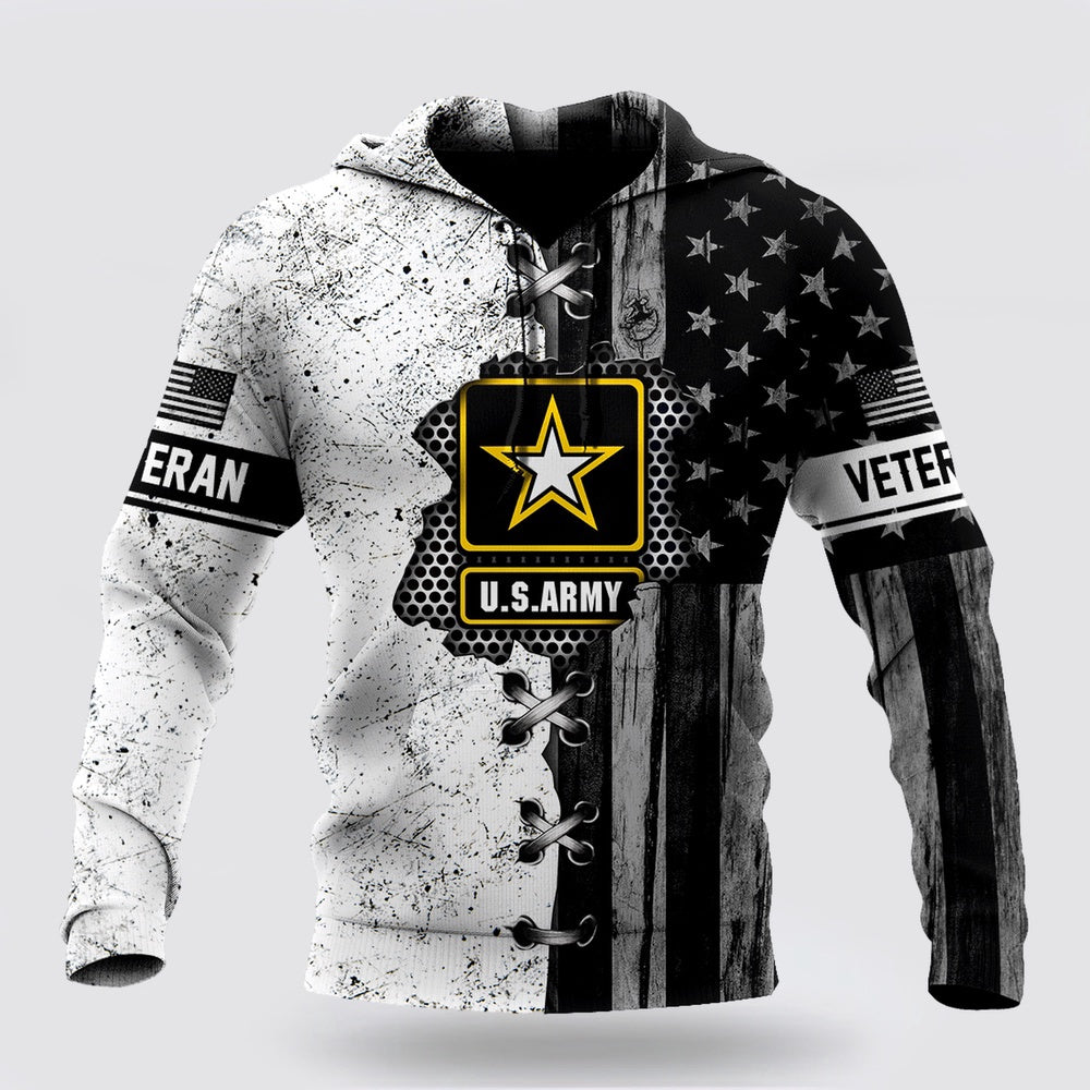 Us Army Hoodie, Veteran Us Army In My Heart 3D Hoodie For Men And Women Hoodie