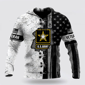 Us Army Hoodie, Veteran Us Army In My Heart 3D Hoodie For Men And Women Hoodie
