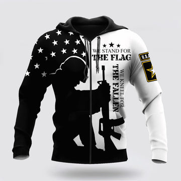 Us Army Hoodie, We Stand For The Flag  Us Army 3D Hoodie