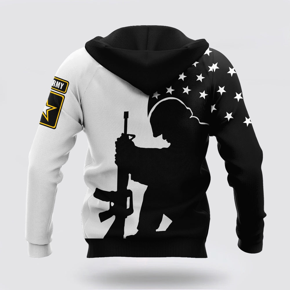 Us Army Hoodie, We Stand For The Flag  Us Army 3D Hoodie