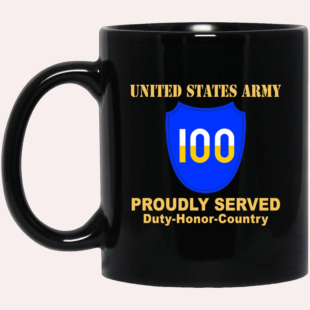 Us Army Mug, Veterans Mug, US Army 100TH TRAINING DIVISION  Black Mug, Us Army Coffee Mug, Military Coffee Mugs