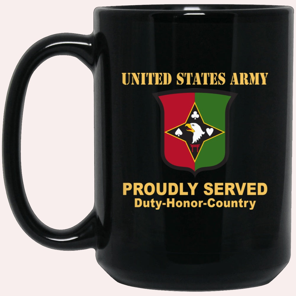 Us Army Mug, Veterans Mug, US Army 101 SUSTAINMENT BRIGADE Black Mug, Us Army Coffee Mug, Military Coffee Mugs
