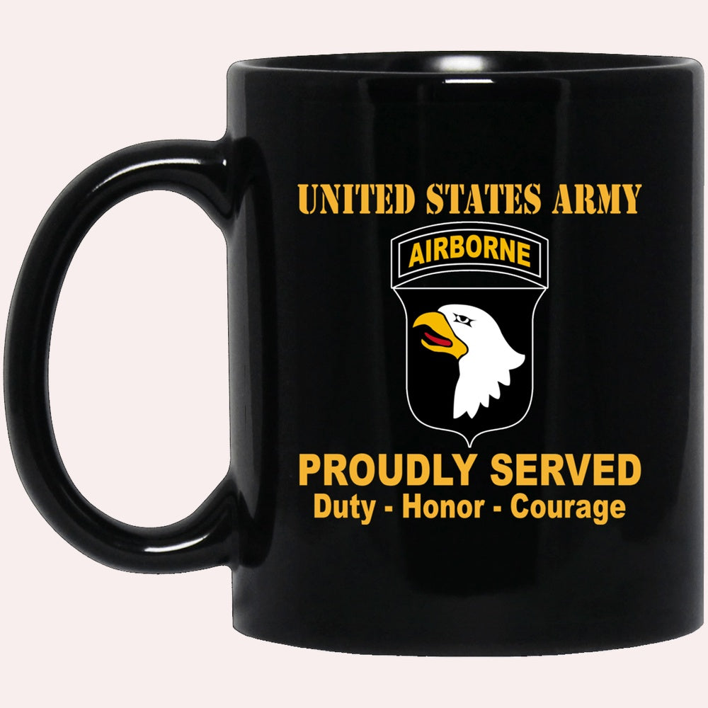 Us Army Mug, Veterans Mug, US Army 101st Airborne Division Black Mug, Us Army Coffee Mug, Military Coffee Mugs