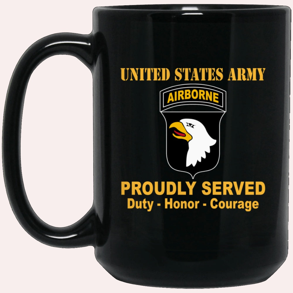 Us Army Mug, Veterans Mug, US Army 101st Airborne Division Black Mug, Us Army Coffee Mug, Military Coffee Mugs