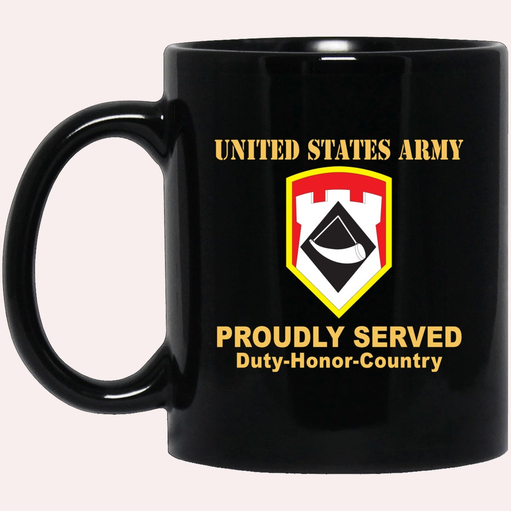 Us Army Mug, Veterans Mug, US Army 111TH ENGINEER BRIGADE Black Mug, Us Army Coffee Mug, Military Coffee Mugs