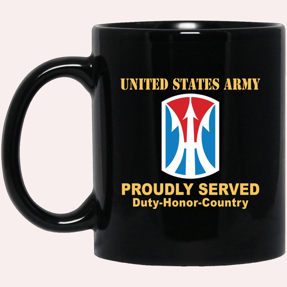 Us Army Mug, Veterans Mug, US Army 11TH INFANTRY BRIGADE Black Mug, Us Army Coffee Mug, Military Coffee Mugs