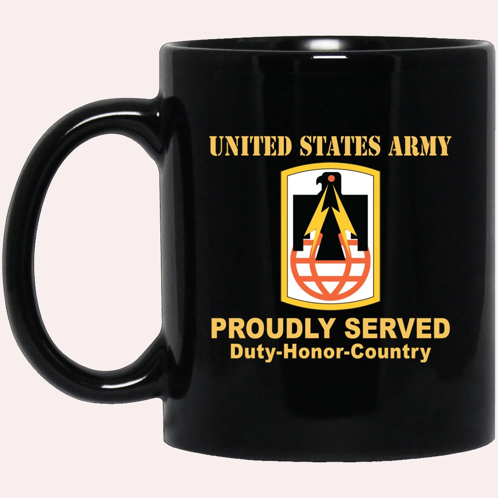 Us Army Mug, Veterans Mug, US Army 11TH SIGNAL BRIGADE Black Mug, Us Army Coffee Mug, Military Coffee Mugs
