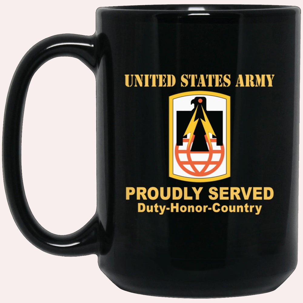 Us Army Mug, Veterans Mug, US Army 11TH SIGNAL BRIGADE Black Mug, Us Army Coffee Mug, Military Coffee Mugs