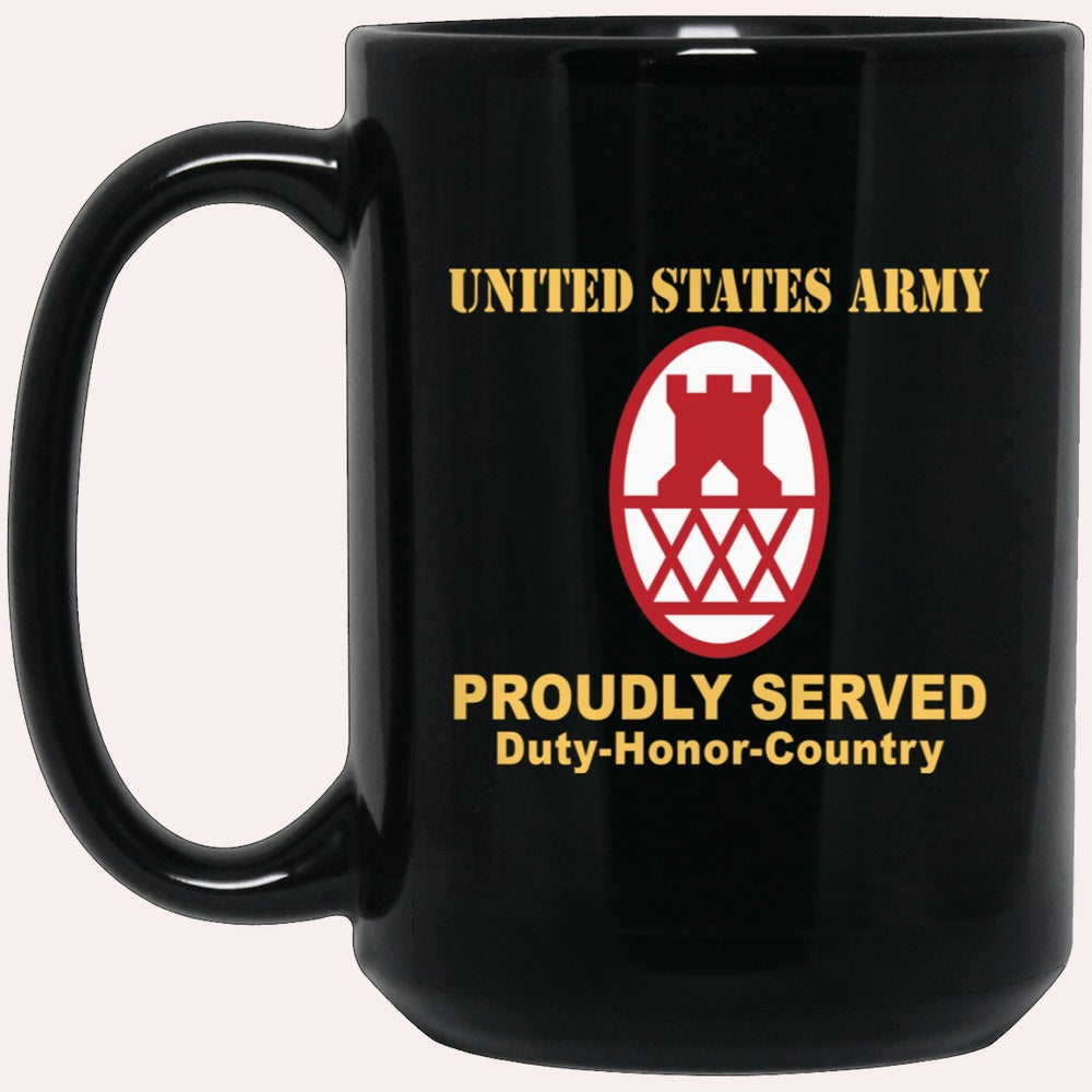 Us Army Mug, Veterans Mug, US Army 130TH MANEUVER ENHANCEMENT BRIGADE Black Mug, Us Army Coffee Mug, Military Coffee Mugs