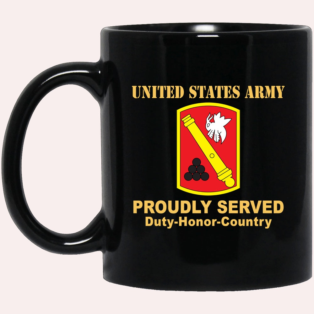 Us Army Mug, Veterans Mug, US Army 135TH FIELD ARTILLERY BRIGADE Black Mug, Us Army Coffee Mug, Military Coffee Mugs