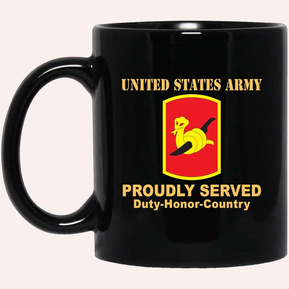 Us Army Mug, Veterans Mug, US Army 153RD FIELD ARTILLERY BRIGADE Black Mug, Us Army Coffee Mug, Military Coffee Mugs