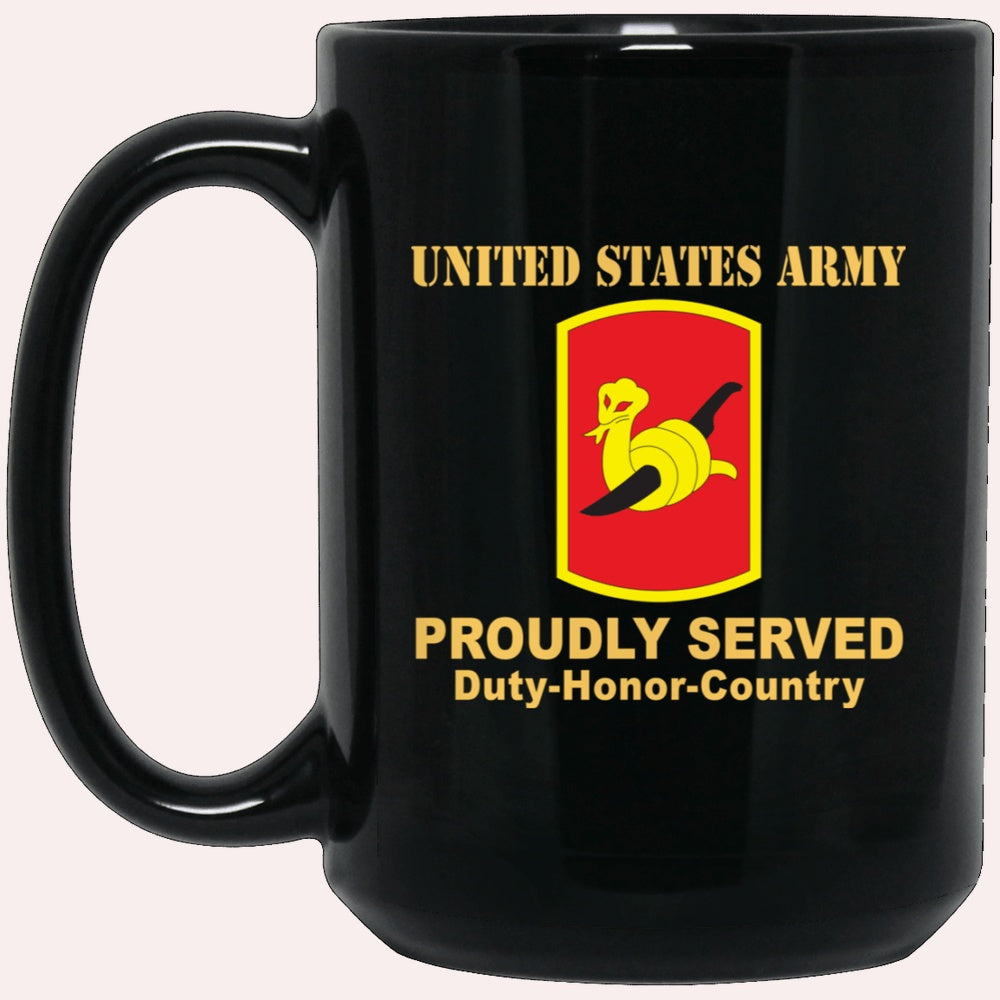 Us Army Mug, Veterans Mug, US Army 153RD FIELD ARTILLERY BRIGADE Black Mug, Us Army Coffee Mug, Military Coffee Mugs
