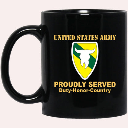 Us Army Mug, Veterans Mug, US Army 163 ARMORED BRIGADE Black Mug, Us Army Coffee Mug, Military Coffee Mugs