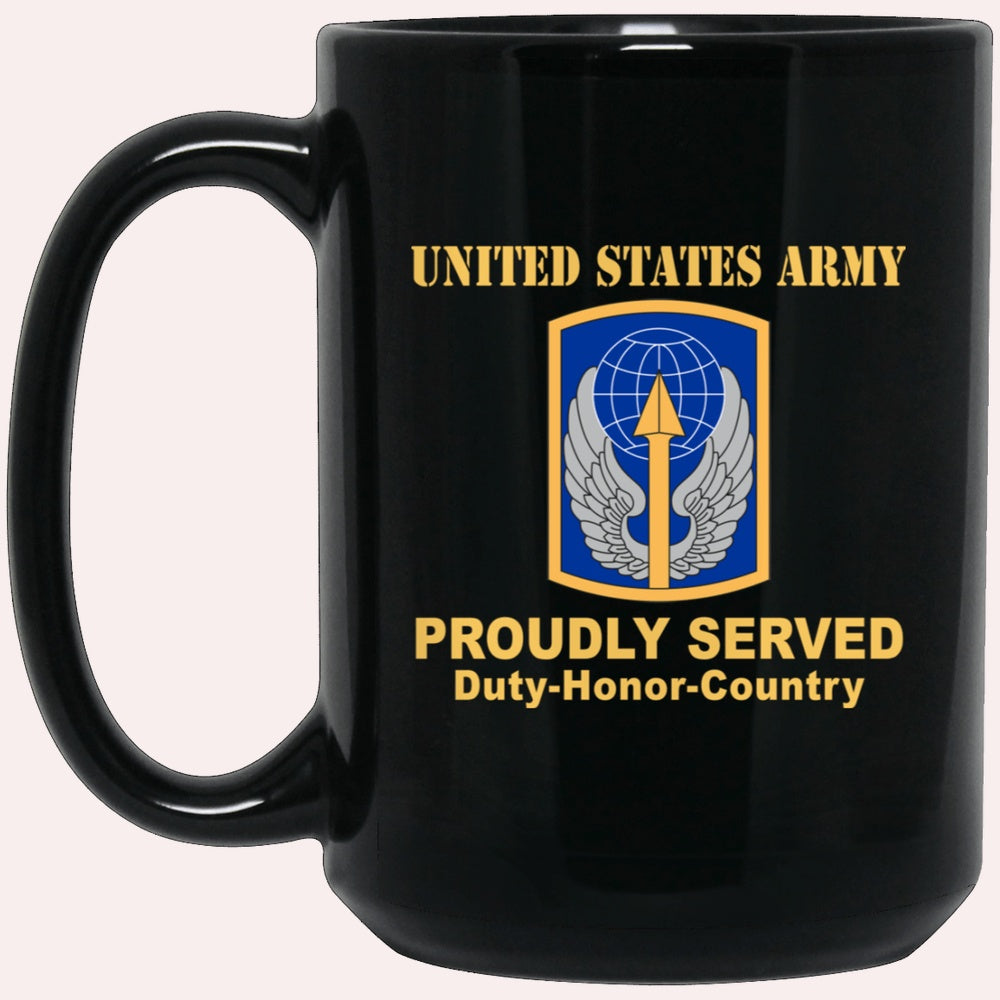 Us Army Mug, Veterans Mug, US Army 166 AVIATION BRIGADE Black Mug, Us Army Coffee Mug, Military Coffee Mugs