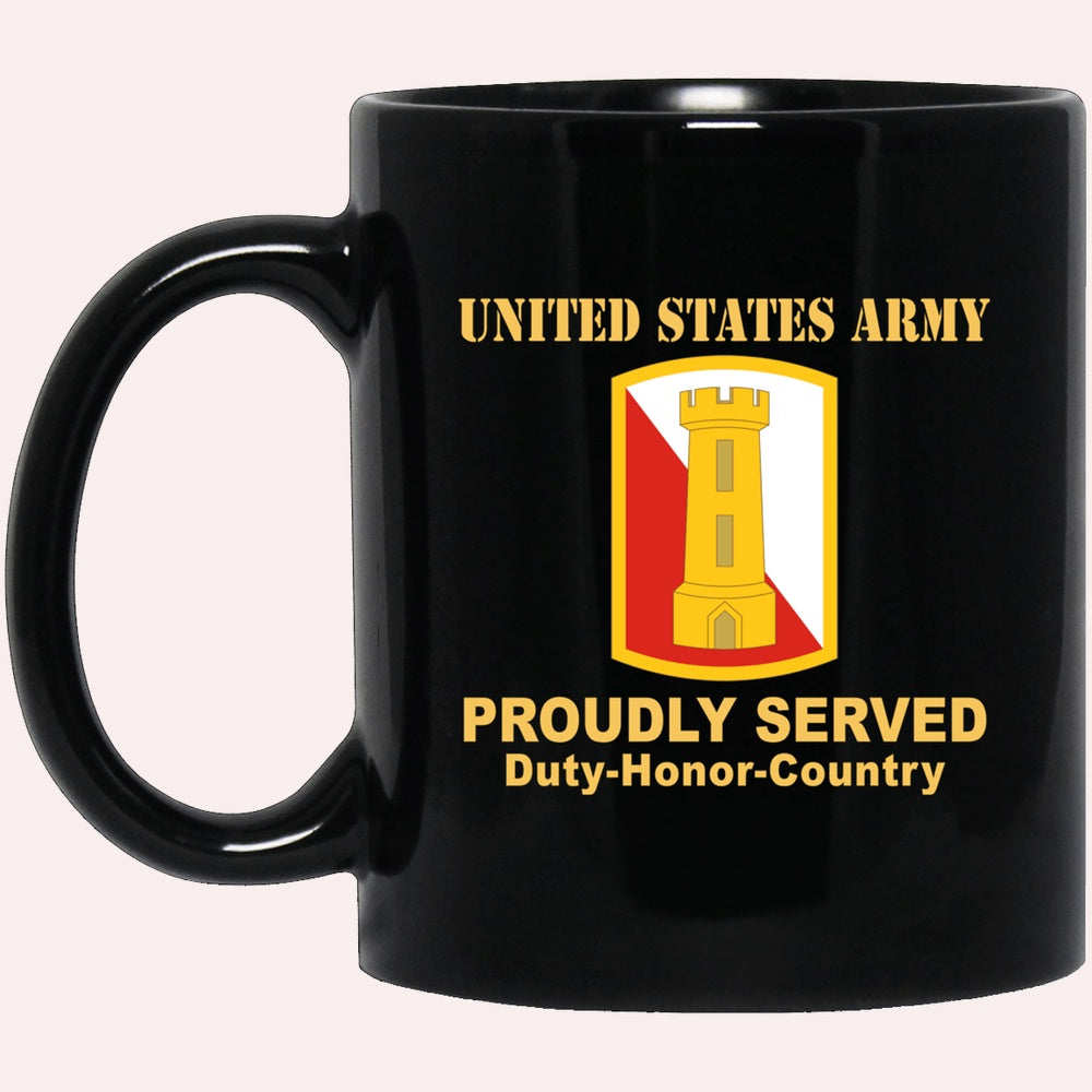 Us Army Mug, Veterans Mug, US Army 168TH ENGINEER BRIGADE Black Mug, Us Army Coffee Mug, Military Coffee Mugs