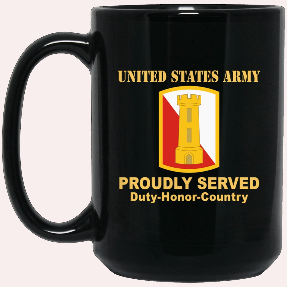 Us Army Mug, Veterans Mug, US Army 168TH ENGINEER BRIGADE Black Mug, Us Army Coffee Mug, Military Coffee Mugs