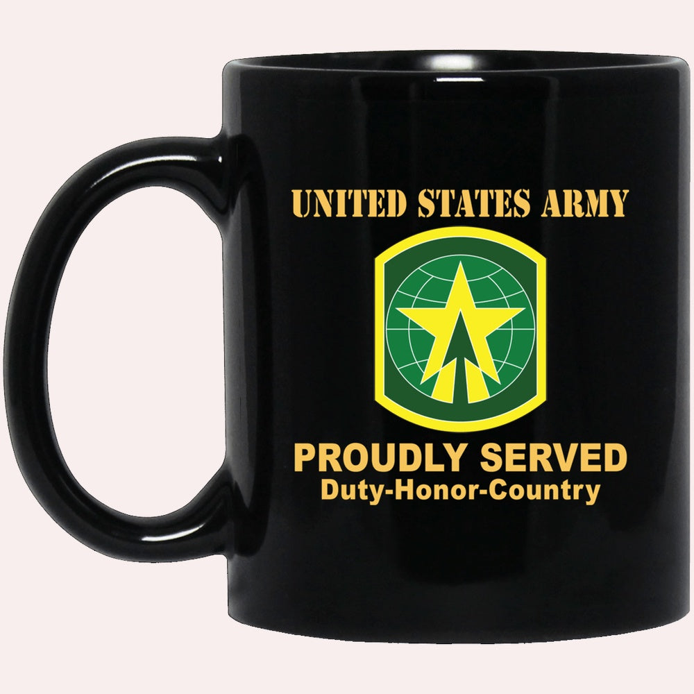 Us Army Mug, Veterans Mug, US Army 16TH MILITARY POLICE BRIGADE WITH AIRBORNE TAB Black Mug, Us Army Coffee Mug, Military Coffee Mugs