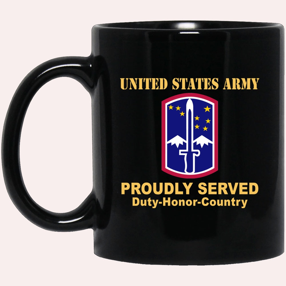 Us Army Mug, Veterans Mug, US Army 172ND INFANTRY BRIGADE  Black Mug, Us Army Coffee Mug, Military Coffee Mugs
