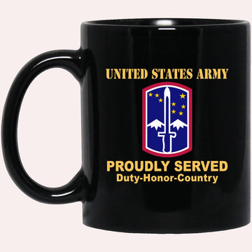 Us Army Mug, Veterans Mug, US Army 172ND INFANTRY BRIGADE  Black Mug, Us Army Coffee Mug, Military Coffee Mugs