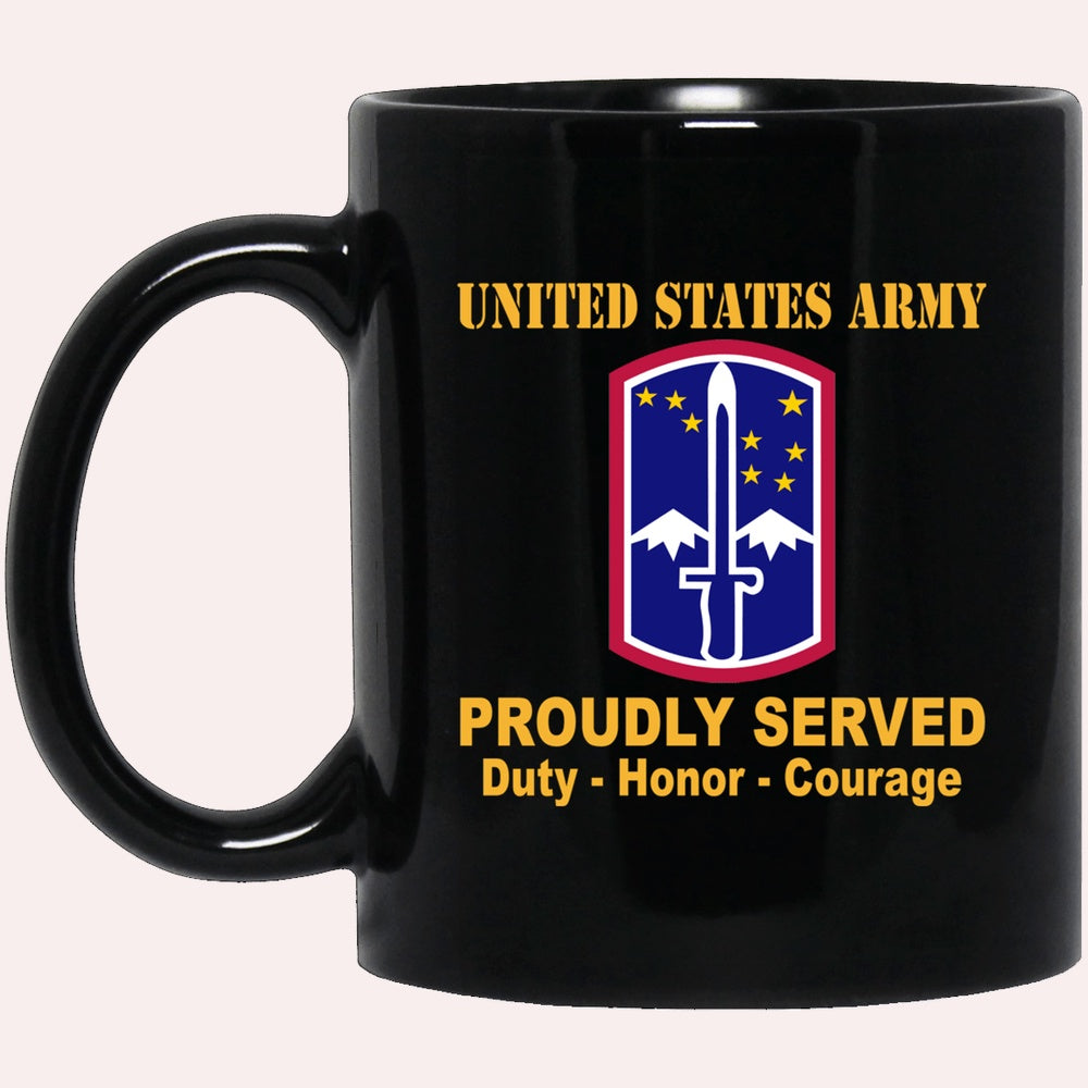 Us Army Mug, Veterans Mug, US Army 172nd Infantry Brigade Black Mug, Us Army Coffee Mug, Military Coffee Mugs
