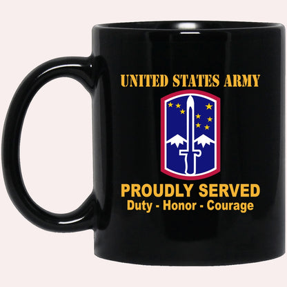Us Army Mug, Veterans Mug, US Army 172nd Infantry Brigade Black Mug, Us Army Coffee Mug, Military Coffee Mugs