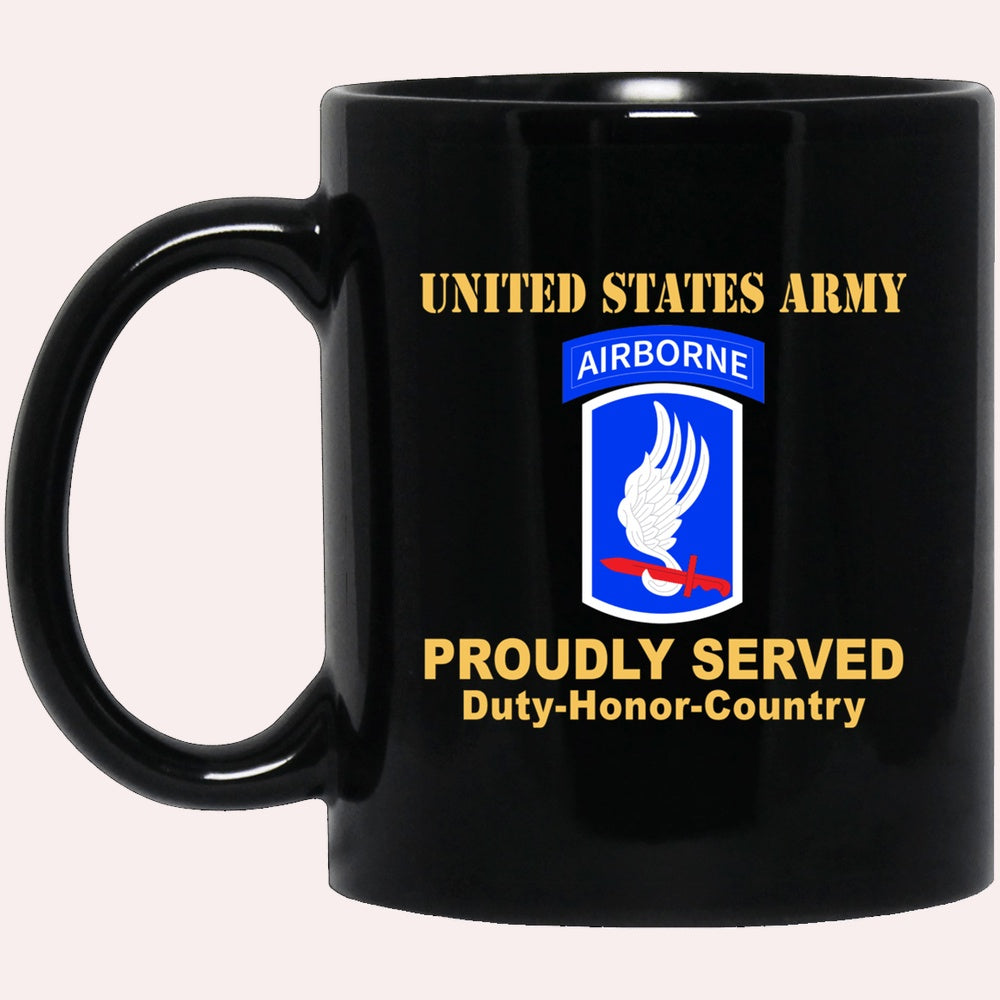 Us Army Mug, Veterans Mug, US Army 173RD AIRBORNE BRIGADE Black Mug, Us Army Coffee Mug, Military Coffee Mugs