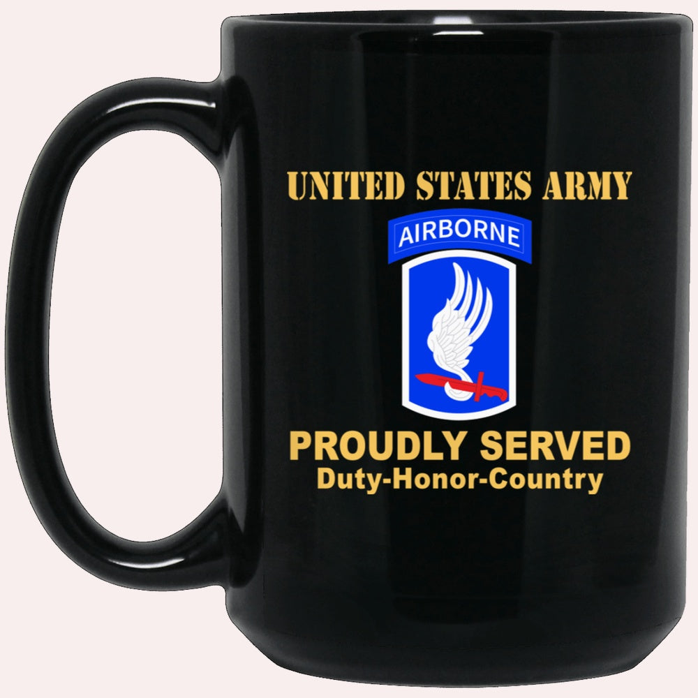 Us Army Mug, Veterans Mug, US Army 173RD AIRBORNE BRIGADE Black Mug, Us Army Coffee Mug, Military Coffee Mugs