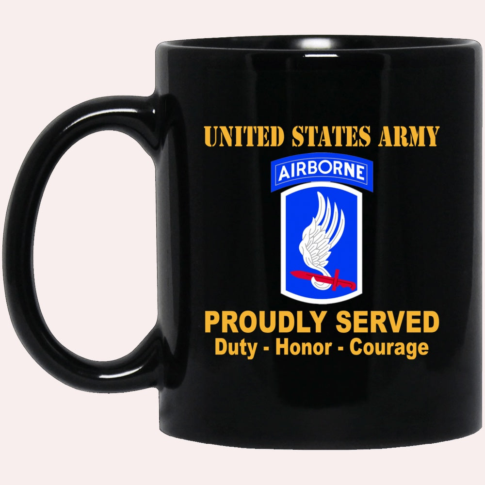 Us Army Mug, Veterans Mug, US Army 173rd Airborne Black Mug, Us Army Coffee Mug, Military Coffee Mugs