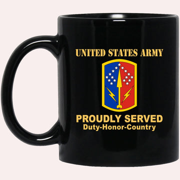 Us Army Mug, Veterans Mug, US Army 174 AIR DEFENSE ARTILLERY BRIGADE  Black Mug, Us Army Coffee Mug, Military Coffee Mugs