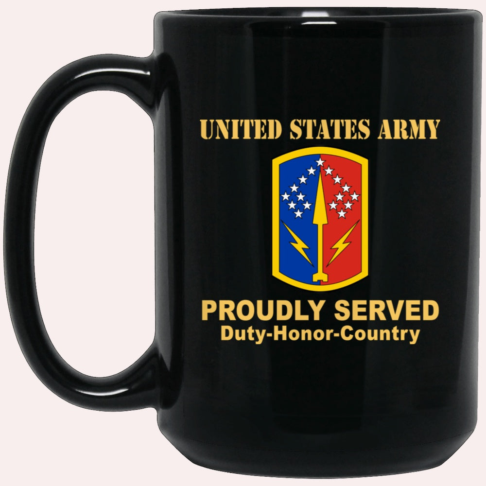 Us Army Mug, Veterans Mug, US Army 174 AIR DEFENSE ARTILLERY BRIGADE  Black Mug, Us Army Coffee Mug, Military Coffee Mugs